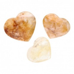 Corazones de Cuarzo Hematoide Naturales de 250g - Piedras y Cristales Minerales para Decoración