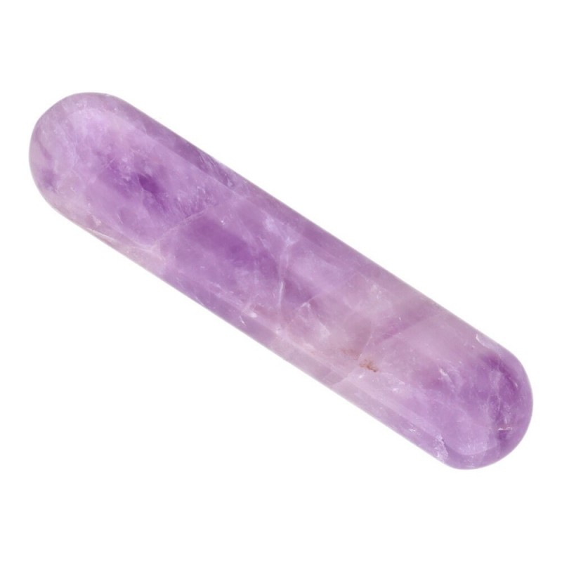 Masajeador de amatista Chevron doble para cuello