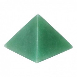 Pirámide de Cuarzo Verde 4x4cm - Piedra Natural - Chakra Corazón - Reiki - Decoración