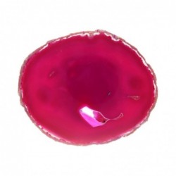 Placa de ágata Fucsia Grande teñida: una piedra preciosa natural para la decoración del hogar