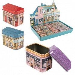 Set Caja metálica imitación tiendecitas Almacenamiento Colorido Embalaje Regalo 6 cm