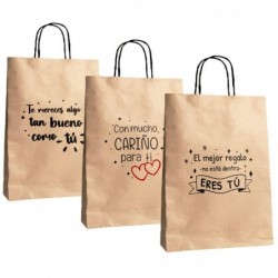 Bolsa Papel Mensaje x3...
