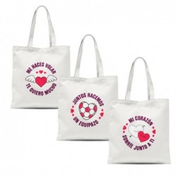 BOLSA ALGODON Amor x3...