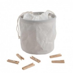 BOLSA 20 PINZAS Y COLGADOR...