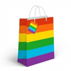 Bolsa Papel Arcoiris 23x18...