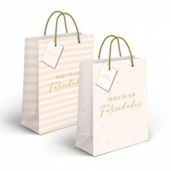 Bolsa Papel Felicidades x2...