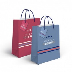 Bolsa Papel Felicidades x2...