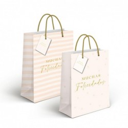 Bolsa Papel Felicidades x2...