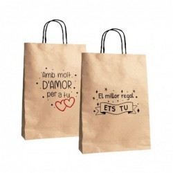 Bolsa Papel Mensaje x2...