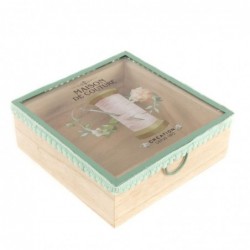 Caja Costurero Madera 16x16...