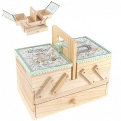 Caja Costurero Madera con...