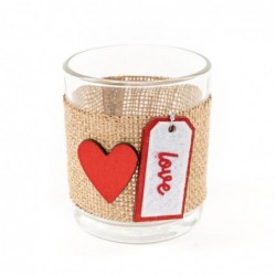 Candel Corazón 8 cm Cristal...