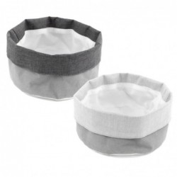 Cesta Panera Gris x2...