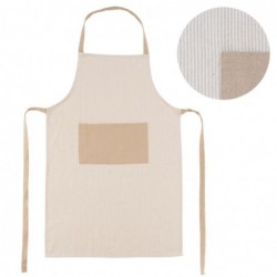 Delantal Beige con Bolsillo...
