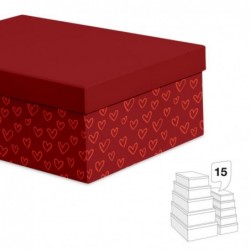 Juego 15 Cajas Corazón...