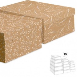 Juego 15 Cajas Craft Carton...