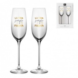 Juego 2 Copas Cristal 185ml...