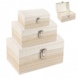 Juego 3 Cajas Cartón...