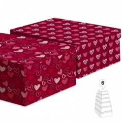Juego 6 Cajas Regalo Papel...