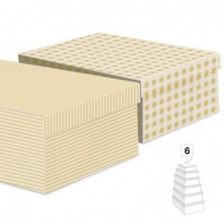 Juego 6 Cajas Cartón...