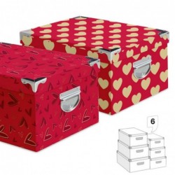 Juego 6 Cajas Carton...