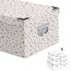 Juego 6 Cajas Carton Flores...