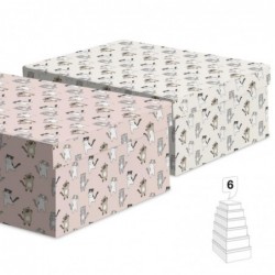 Juego 6 Cajas Carton x2...