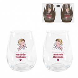 Juego 2 Vasos 500ml Vidrio...