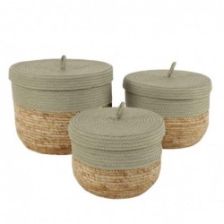 Set de 3 Cestas Redondas de...