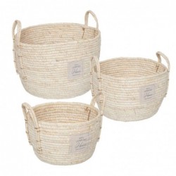 Set de 3 Cestas de Mimbre...