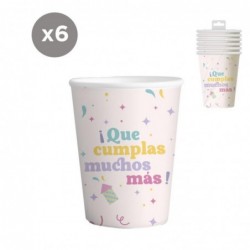 Set de 6 Vasos de Cartón...