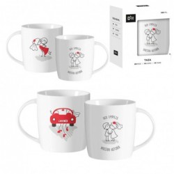 Taza Cerámica 350ml Parejas...