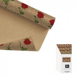Papel de Regalo con Rosas,...