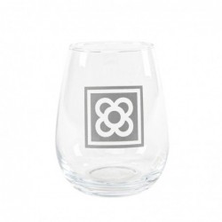 Vaso Cristal Ovalado 420ml,...