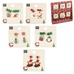 Pendientes Navidad x5...