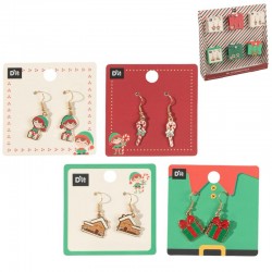 Pendientes Navidad x4...