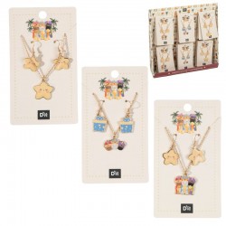 Collar y Pendientes Reyes...