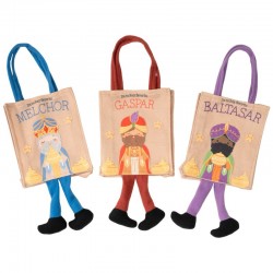 Bolsa Reyes Magos x3 Tela...