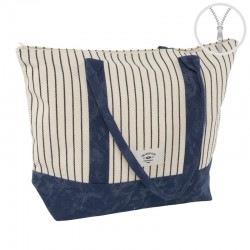 Bolso Tote Cremallera Rayas...