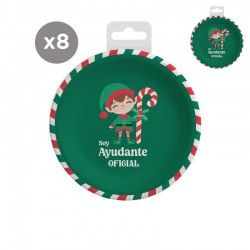 Platos de Papel Navideños...