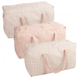 Bolsa Viaje Rosa x3...
