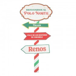 Cartel de Madera Polo Norte...