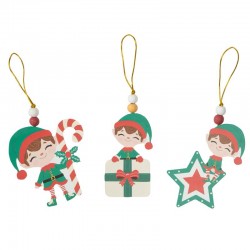 Colgante Elfo Navideño x3...