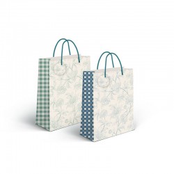 Bolsa Papel Flores x2 Asas...