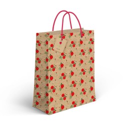 Bolsa Papel Kraft Rosas...