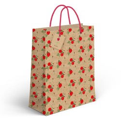 Bolsa Papel Kraft XL Rosas...