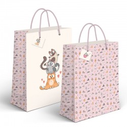 Bolsa Papel Regalo Gatos x2...