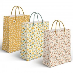 Bolsa Papel Flores x3...