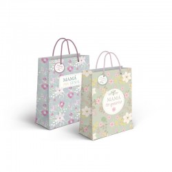 Bolsa Regalo Mamá x2 Flores...