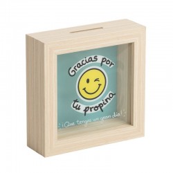 Hucha de Madera Propina...